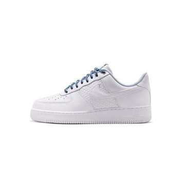Nike Air Force 1 07 Lv8 編織 緩震 皮革 經典 休閒鞋 白藍 男鞋 IW1892-111