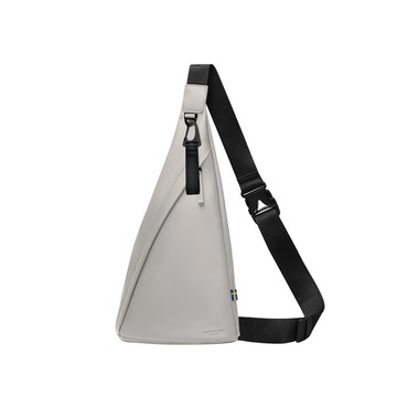 Gaston Luga Splash Sling Bag 三角斜肩/側背包-灰褐色【現貨】