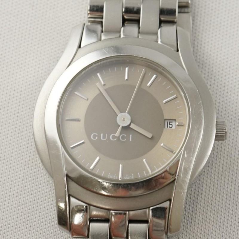 GUCCI 5500 L レディース 腕時計 USED美品 SS スイス製 クォーツ【電池交換済】 完動品 中古 X2026 |  LINEブランドカタログ