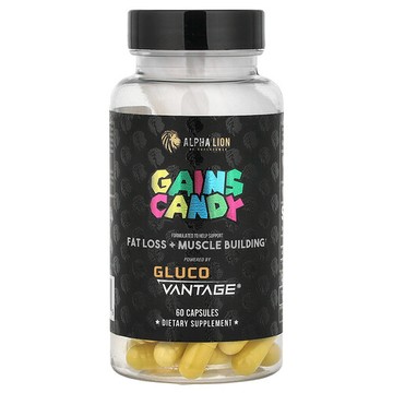 ALPHA LION, 穀物糖，Gluco Vantage®，60 粒膠囊（每粒膠囊 100 毫克）