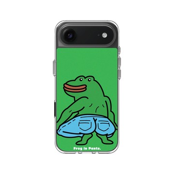iPhone Air Clear Case（相機按鈕） 透明 - 怪奇事物所 Incrediville - 青蛙穿褲子