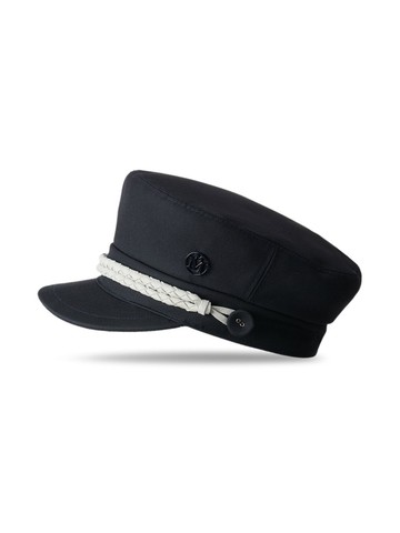 Maison Michel - New Abby sailor cap - kids - Wool Felt/Cotton - 50 cm - Blue