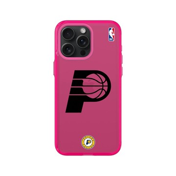 iPhone 15 Pro Max Clear 粉漾桃 - NBA - B&W-印第安納溜馬 Indiana Pacers B&W