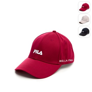 【FILA】經典LOGO帽/棒球帽-紅色 HTY-5000-RD