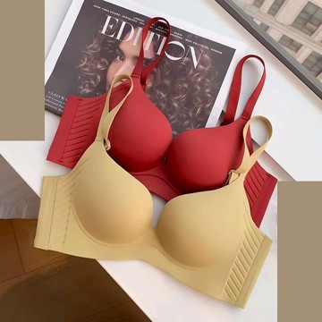 內衣專家 新款無痕軟支撐提拉爆乳內衣 美背內衣女 大胸顯小無鋼圈集中爆乳深V內衣