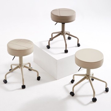 美髮凳 美容凳旋轉升降滑輪靠背椅大工凳美甲化妝髮廊美髮凳子美容院專用『XY26398』