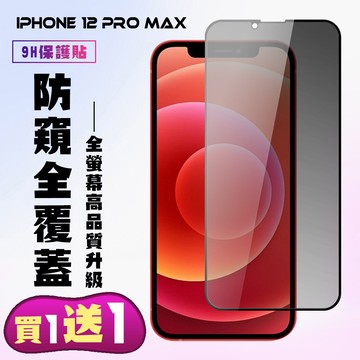 買一送一iphone 12 pro max 高清防窺保護貼保護膜 5d黑框防窺全覆蓋 鋼化玻璃膜
