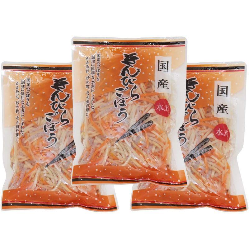 アスカフーヅ 国産原料使用 きんぴらごぼう 200ｇ×3袋