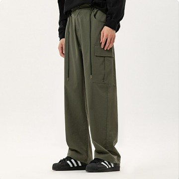 現貨+預購 休閒褲工裝長褲-簡約街頭多口袋寬鬆男女褲子3色74gl15【獨家進口】【米蘭精品】