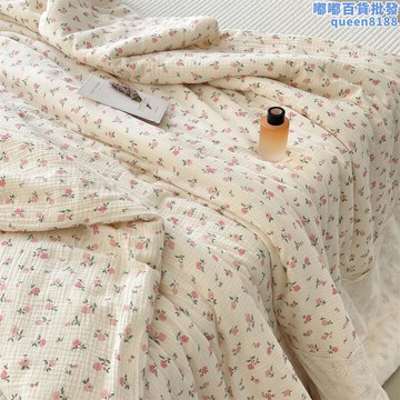 夏涼被法式水洗草木染雙層紗大豆纖維空調被