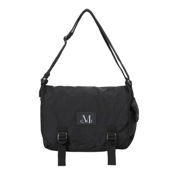 韓國 MUCENT REKE DOUBLE BUCKLE CROSS BAG 雙扣環多用斜背包 黑色 BLACK