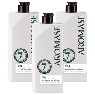 AROMASE 艾瑪絲 草本胺基酸每日健康洗髮精  520ml  3瓶