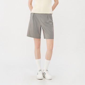 GIORDANO  女裝冰涼感休閒短褲 G-MOTION系列 - 07 刷磨灰