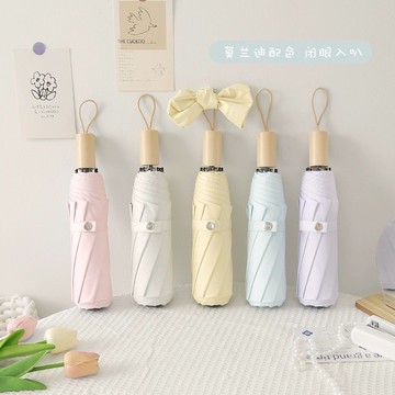 🔥台灣出貨🔥雨傘女ins森系簡約遮陽傘防曬防紫外線高顏值太陽傘晴雨兩用加厚