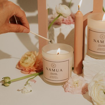 NAMUA精油香氛蠟燭200g(牡丹 x 白麝香)
