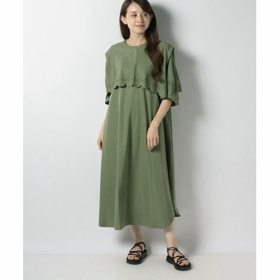 フラボア レイブロー ワンピース レディース カーキ 1 Frapbois 通販 Lineポイント最大get Lineショッピング