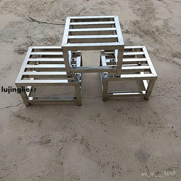 可開發票熱銷定製不銹鋼置物架陽臺落地式花架煤氣罐托架衛生間支架洗衣機底座漫生活傢居