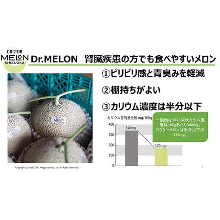 ふるさと納税 ドクターメロン 低カリウムで腎臓疾患の方も食べやすい（6月・7月お届け）健康 ヘルシー ギフト 贈り物 フルー.. 静岡県袋井市