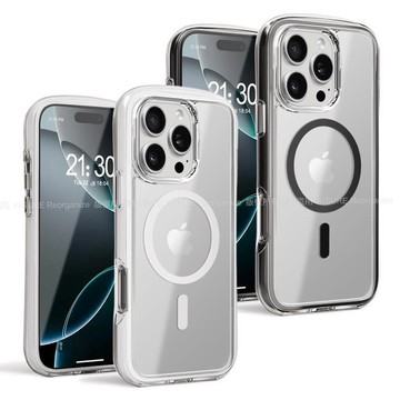 iPhone 16 Pro 殼 VOORCA iPhone 16 Pro 抗黃TPU 雙層加厚氣囊 5米防摔氣墊磁吸殼