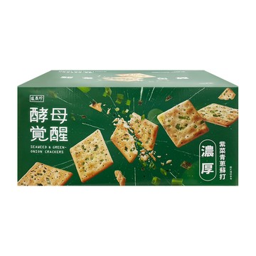 盛香珍 酵母覺醒 濃厚紫菜青蔥蘇打餅(1525g/盒)