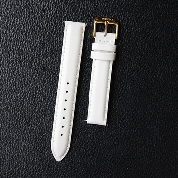 米白色快拆式真皮錶帶 / 16mm