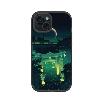 iPhone 15 SolidSuit 黑 - Denise Rashidi (Surudenise) - Japan at Night 日本夜未眠