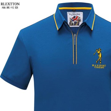 高爾夫T恤男短袖POLO衫高爾夫球衣服男裝翻領上衣夏季薄GOLF球服