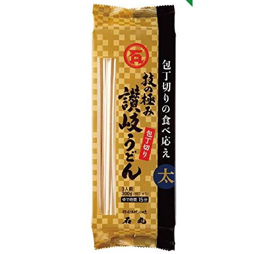 石丸製麺 技の極み 讃岐うどん 包丁切り 300g×12袋入