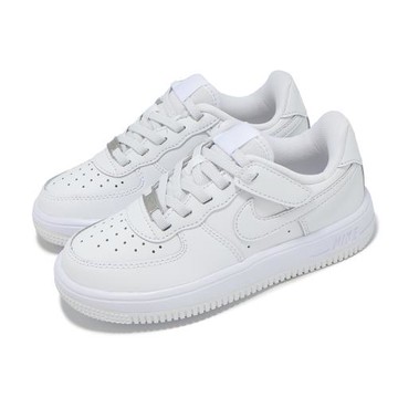 Nike 休閒鞋 Force 1 Low Easyon PS 中童 小朋友 白 魔鬼氈 皮革 IH4498-101