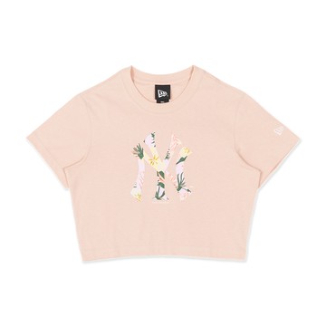 NEW ERA 女 短袖上衣 WOMEN FLORAL 紐約洋基 粉 NE13527209