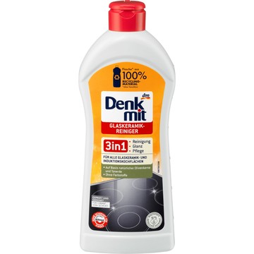 🇩🇪德國 Denkmit玻璃陶瓷爐清潔劑 300ml 適用於黑晶爐 感應爐 電磁爐 電陶爐 三合一配方