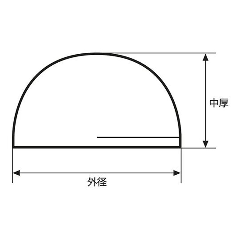 半球レンズ φ2mm 焦点距離:1.93mm その他 aso 3-6932-01 医療・研究用