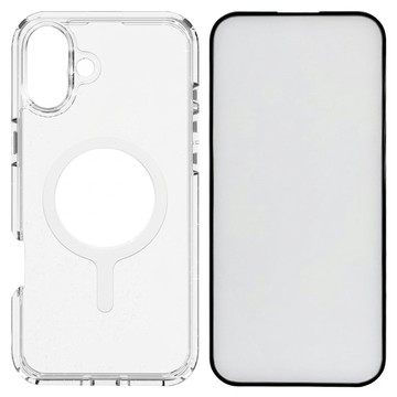 OWEIDA 歐威達 iPhone16系列 氣墊防摔殼貼超值組 手機殼 + 玻璃貼  透明色  iPhone 16