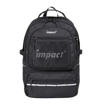 魔法童鞋｜怡寶 IMPACT 書包首選 K．STYLE 成長型 護脊書包 挺胸背負系統 黑 IM00306BK