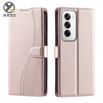 XICCI 適用於 OPPO Reno 12 12F 12Pro 11 11Pro 10 10Pro 手機殼帶信用卡支架