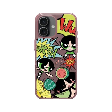 iPhone 17 Clear (相機按鈕) 晶醺玫 - The Powerpuff Girls 飛天小女警 - 毛毛