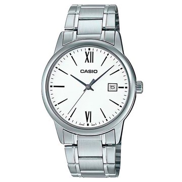 【CASIO 卡西歐】紳士簡約鋼帶錶 MTP-V002D-7B3