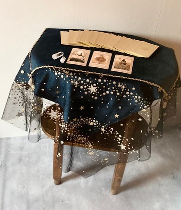 純手工製作的　塔羅牌桌布　2 件套蕾絲設計套裝 Made in JAPAN