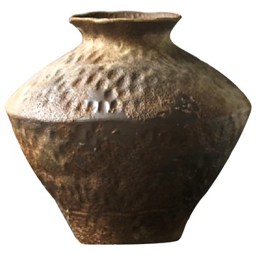 KUIBAO 快豹生活 Oan侘寂復古裝飾花瓶  C 彩色  高約 33  寬約 38  口約 13  底約 18 CM  棕色