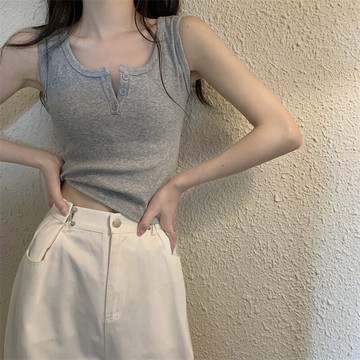 夏新款網紅ins超火辣妹運動小吊帶背心女高腰短款打底上衣潮