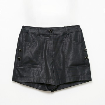 CLL巧玲瓏 質感百搭皮短褲 1002603