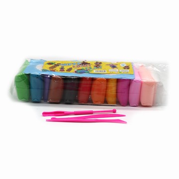 台灣出貨 手工DIY12色超輕粘土 兒童彩泥輕黏土超輕泥玩具帶工具橡皮泥彩泥