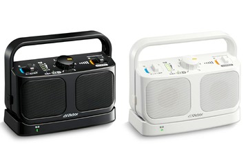 JVC Victor SP-A900-B 手邊電視揚聲器｜2.4GHz 無線｜清晰人聲｜生活防水｜20 小時續航｜附耳機孔 日本正規品代購