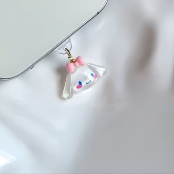 ❤️在臺好貨❤️爆款 玉桂狗 布丁狗 Type-c 手機 防塵塞 可愛 卡通 吊墜 防塵塞 手機 防污 防雜物 灰塵