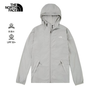 【24H限時搶購】The North Face北面男款灰色DWR防潑水連帽外套｜8EZYA0M