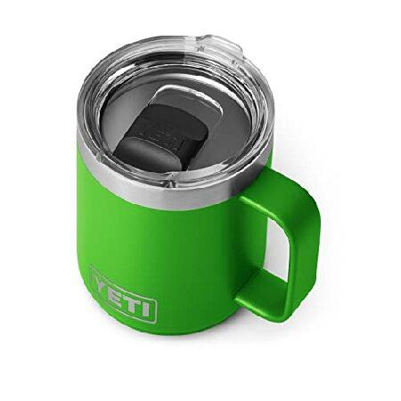 YETI Rambler 10 oz Stackable Mug, Vacuum Insulated, Stainless Steel with MagSlider Lid, Canopy Green並行輸入