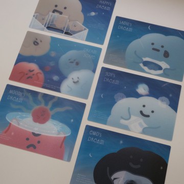 喜怒哀樂 夢境版光柵明信片 卡片 萬用卡 生日卡片 邀請卡
