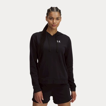 UA 女 Rival Terry 長袖帽T 熱銷商品