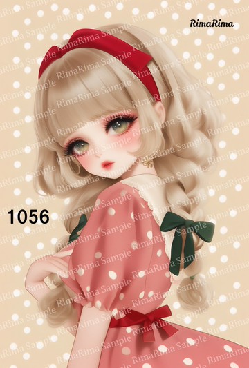 1056 原創貼紙 原創人物貼紙 貼紙 標籤 りまりま RimaRima