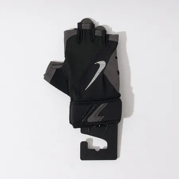 Nike MENS Premium Fitness 黑灰白綠色 單車 重訓 運動 手套 NLGC108-3LG